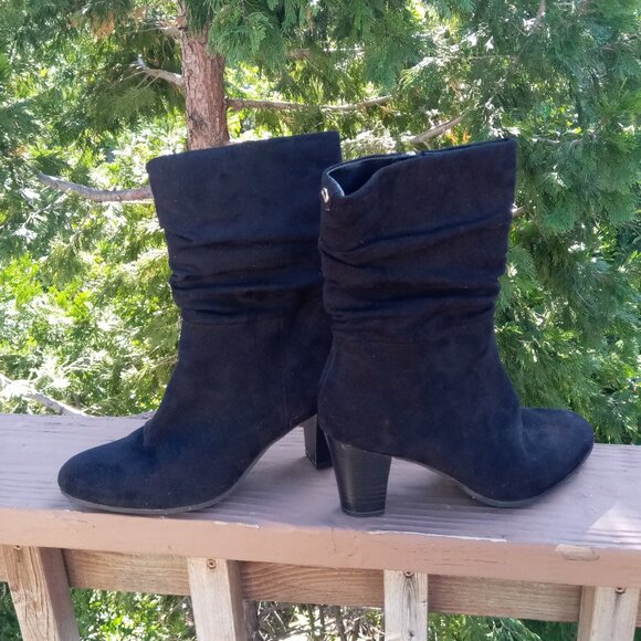 Sam Edelman lack faux suede boots sz 8 1/2 - Picture 2 of 14